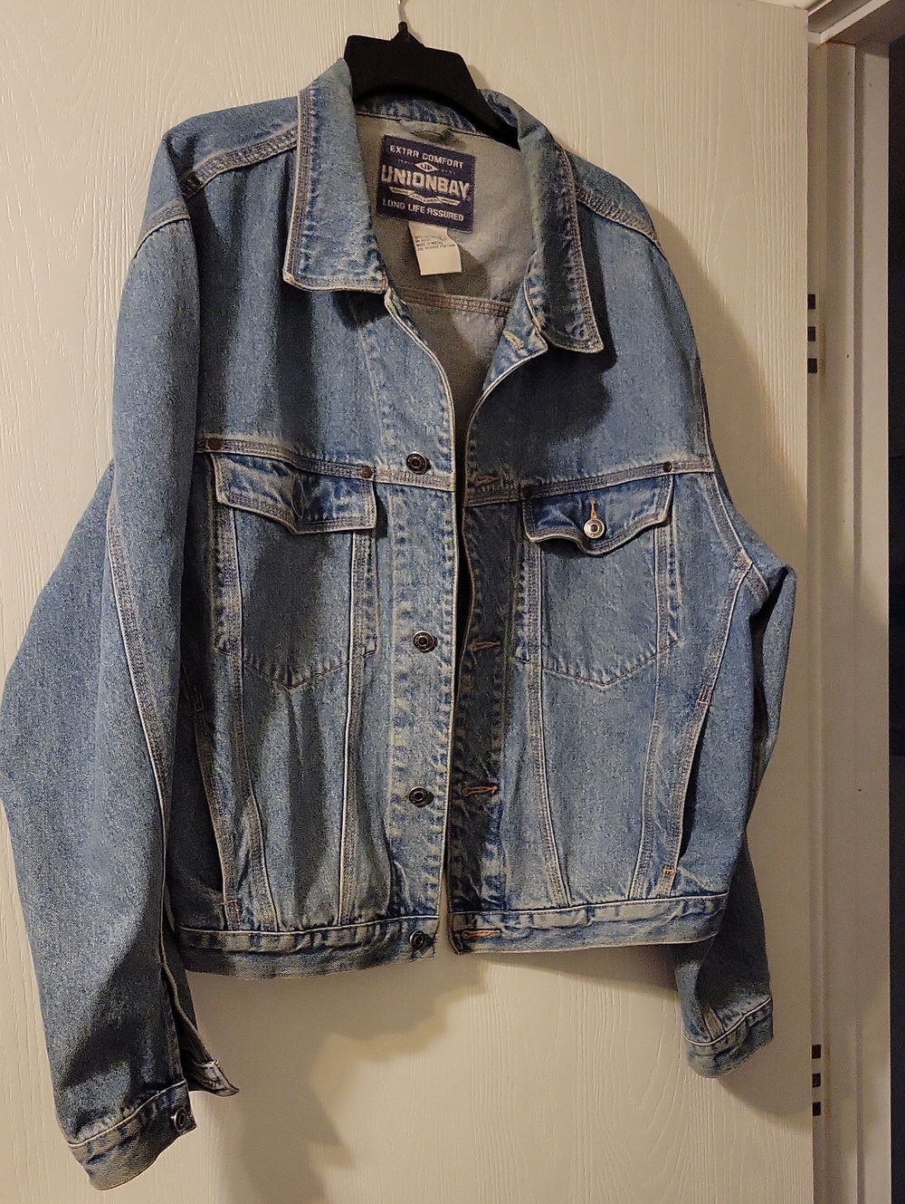 Vintage UNIONBAY Men's Light Wash Blue Denim Jacket